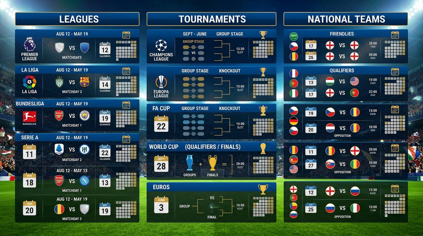 jadwal bola terlengkap, jadwal liga hari ini, jadwal turnamen sepak bola, jadwal tim nasional, pertandingan bola terbaru