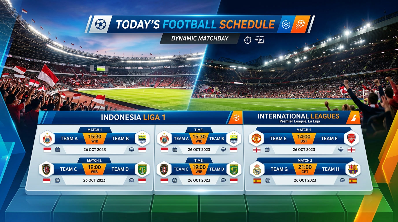 Jadwal Sepak Bola Hari Ini: Liga Indonesia dan Dunia