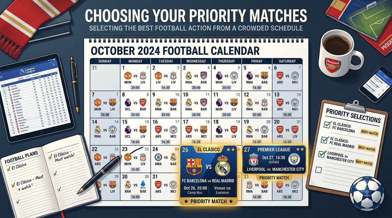 jadwal sepak bola padat, memilih pertandingan bola, jadwal liga hari ini, pertandingan prioritas